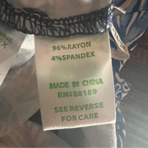 Lily Pulitzer Blue Tube Top Strapless Jumper Sz S - Picture 4 of 5